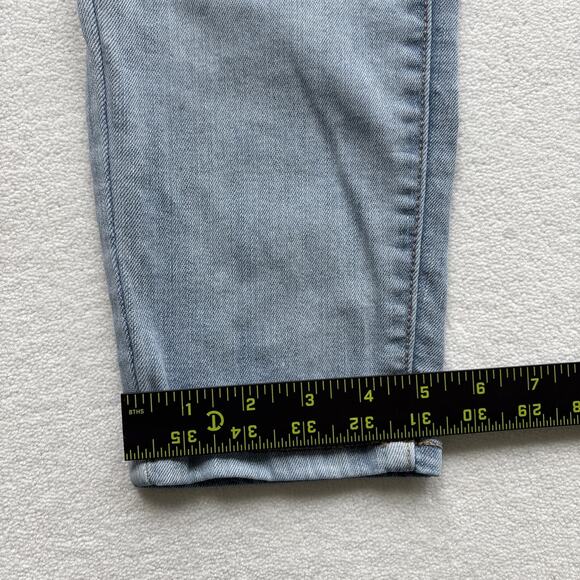 Judy Blue Jeans 7/28 Relaxed Fit Women Distressed Slimming Stretch Light Wash - Picture 8 of 12